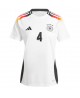 Günstige Deutschland Jonathan Tah #4 Heimtrikot EM 2024 Kurzarm